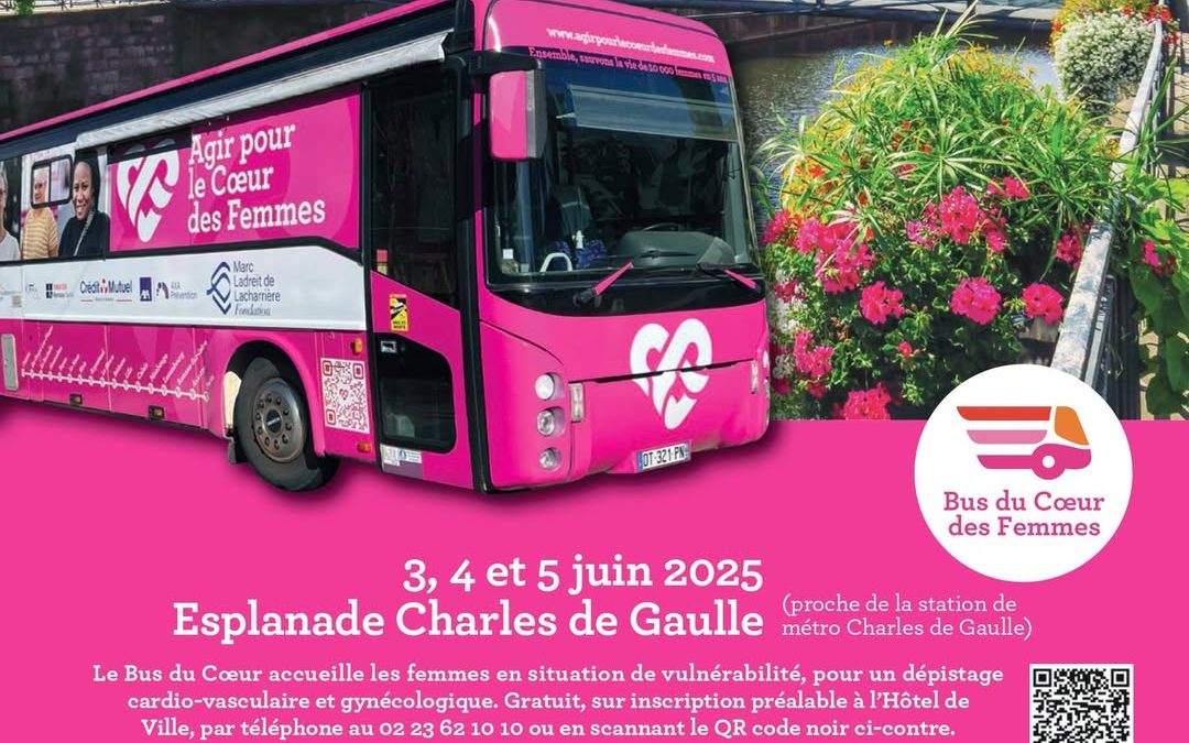 Le Bus du Cœur des Femmes débarque à Rennes les 3, 4 et 5 juin !